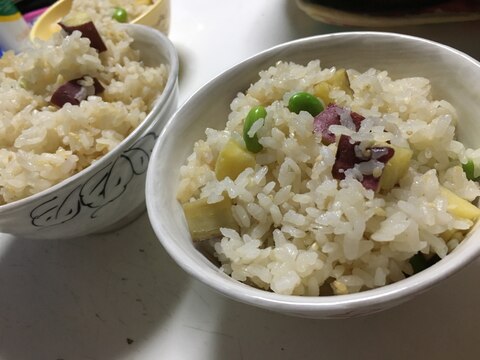 ほくほく！枝豆とさつまいもごはん